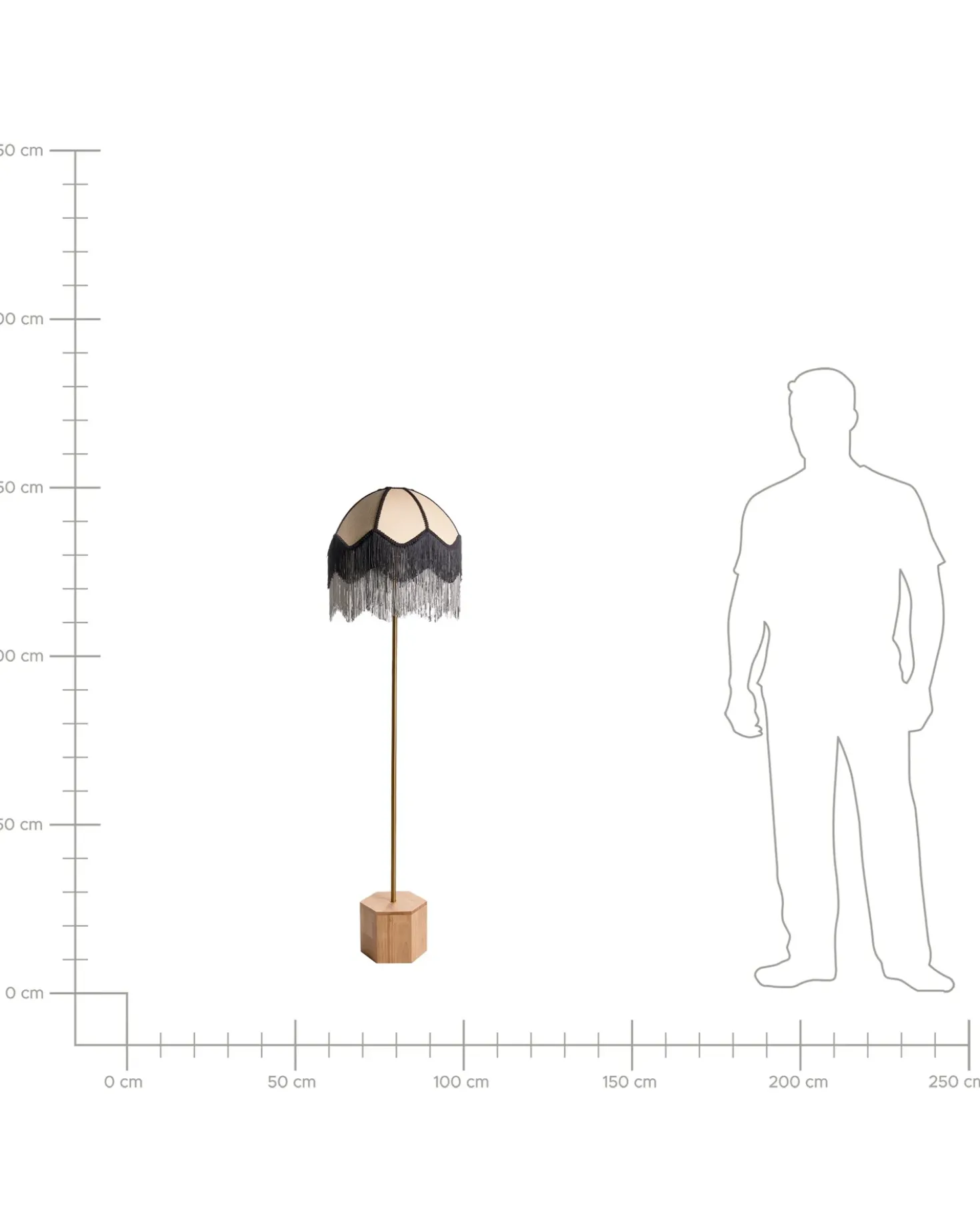 Lampada da pavimento UMGUZA Metallo Oro