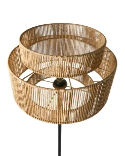 Lampada da pavimento WOKIRO Corda di carta Naturale