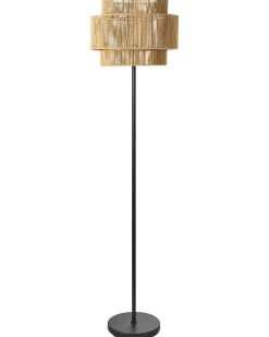Lampada da pavimento WOKIRO Corda di carta Naturale