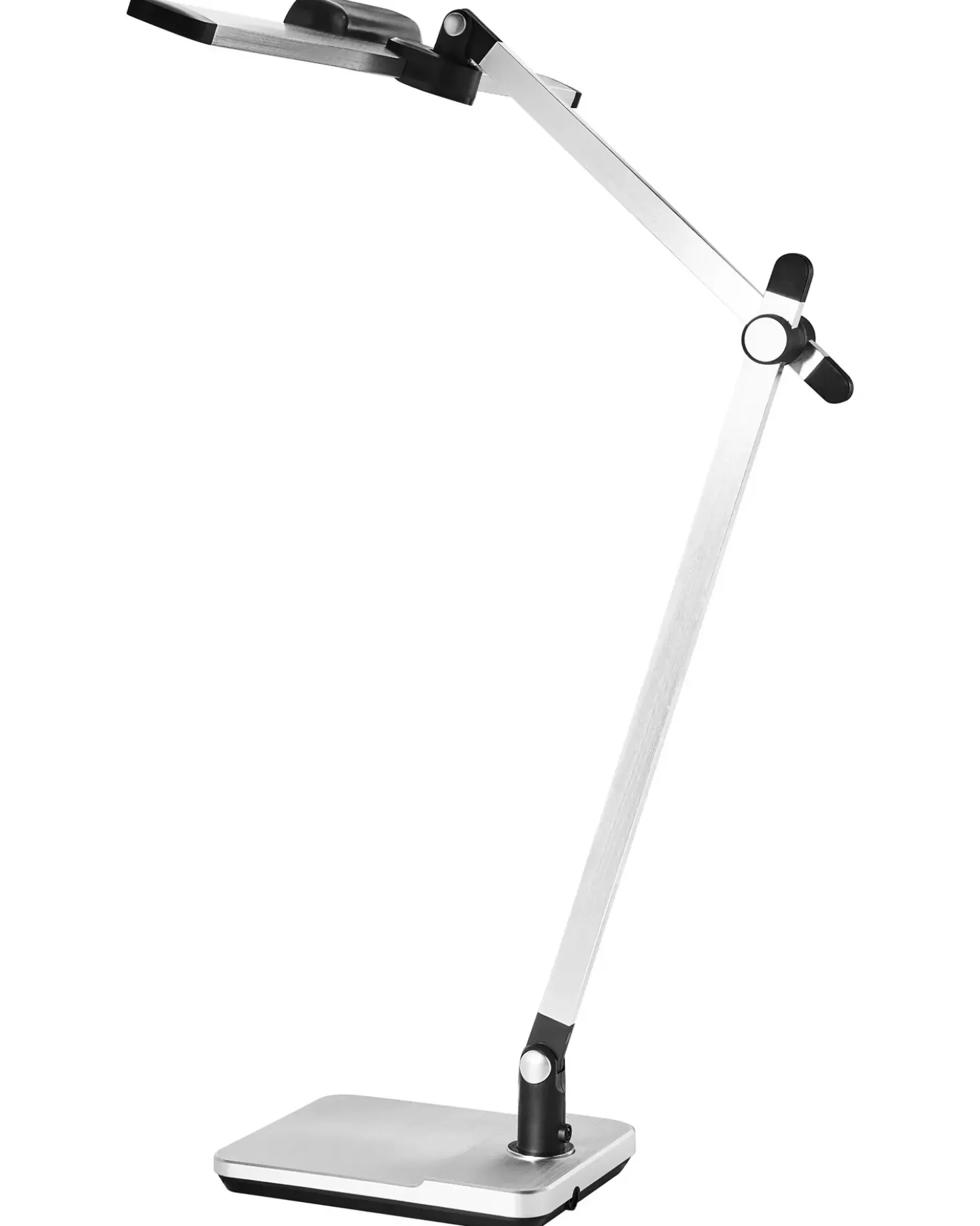 Lampada da scrivania a LED SERPENS con dimmer Argento