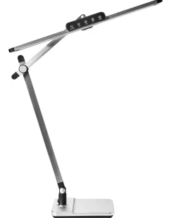 Lampada da scrivania a LED SERPENS con dimmer Argento
