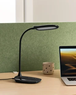 Lampada da scrivania a LED HYDRA con dimmer Nero