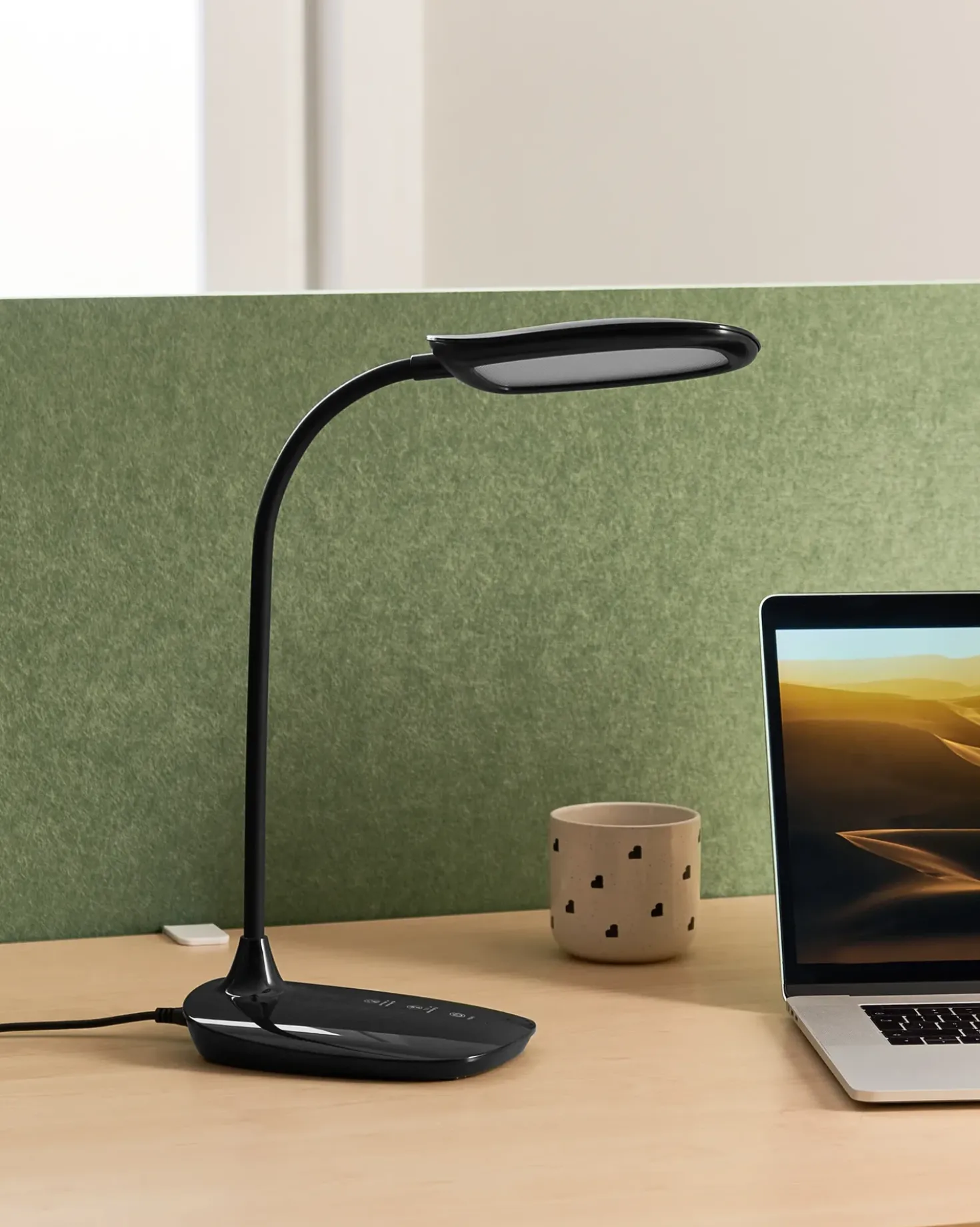 Lampada da scrivania a LED HYDRA con dimmer Nero
