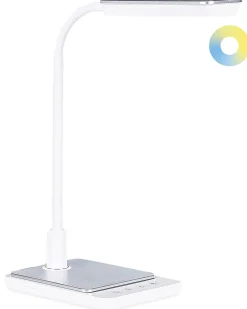 Lampada da scrivania a LED CENTAURUS con dimmer Metallo Bianco