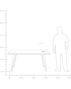 Lampada da scrivania a LED CENTAURUS con dimmer Metallo Bianco