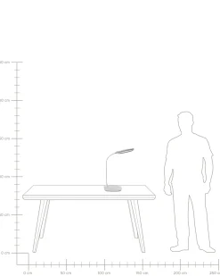 Lampada da scrivania a LED HYDRA con dimmer Bianco