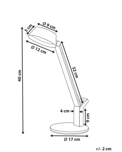 Lampada da scrivania a LED CHAMAELEON con porta USB Metallo Ottone