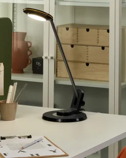 Lampada da scrivania a LED CORVUS con dimmer Metallo Nero