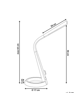 Lampada da scrivania a LED CANOPUS con porta USB Nero