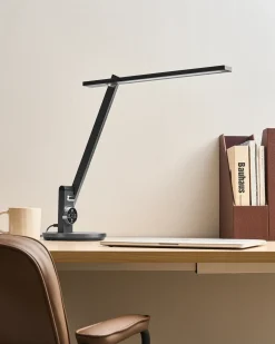 Lampada da scrivania a LED CETUS con dimmer Grigio