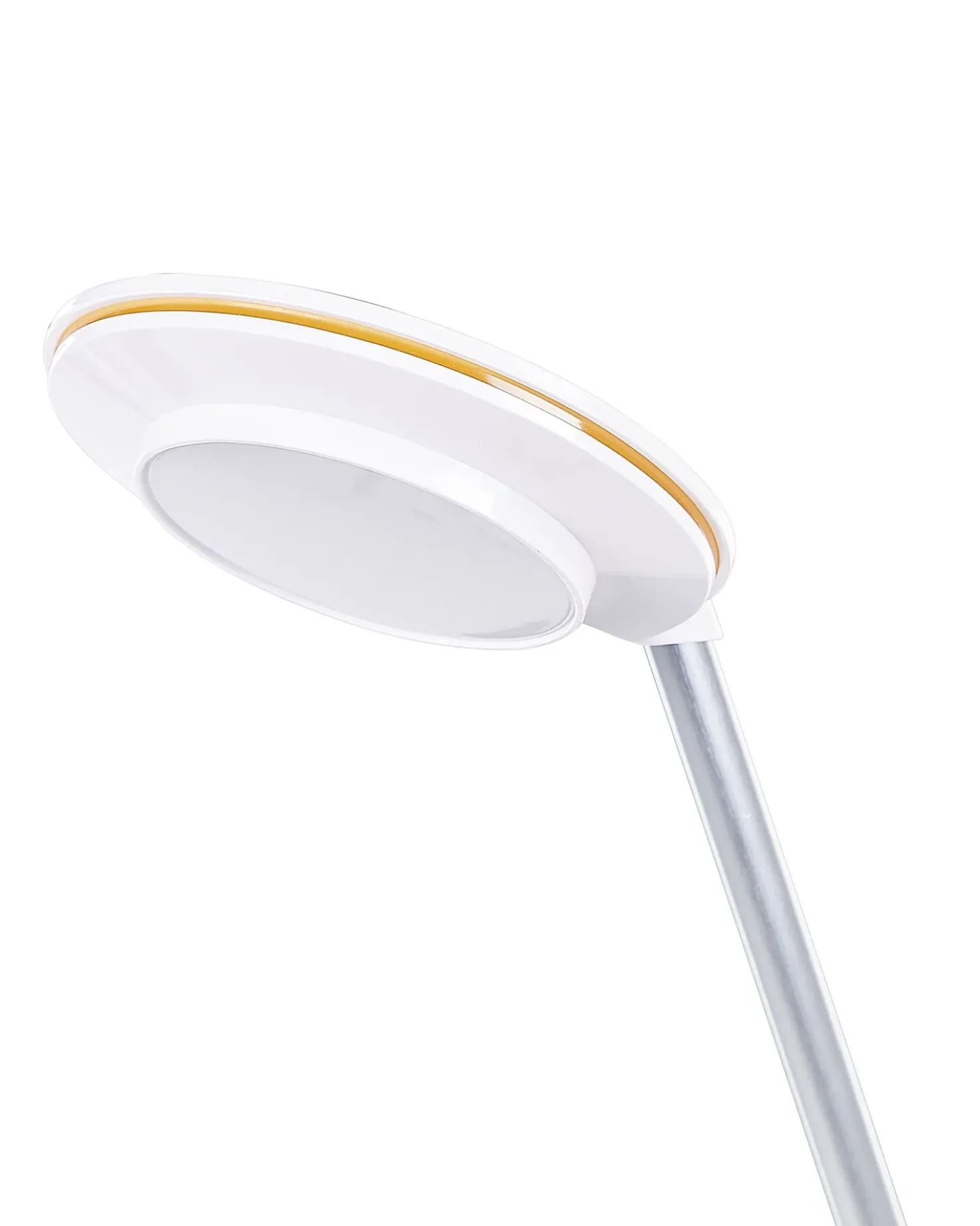 Lampada da scrivania a LED CORVUS con dimmer Metallo Bianco/Argento