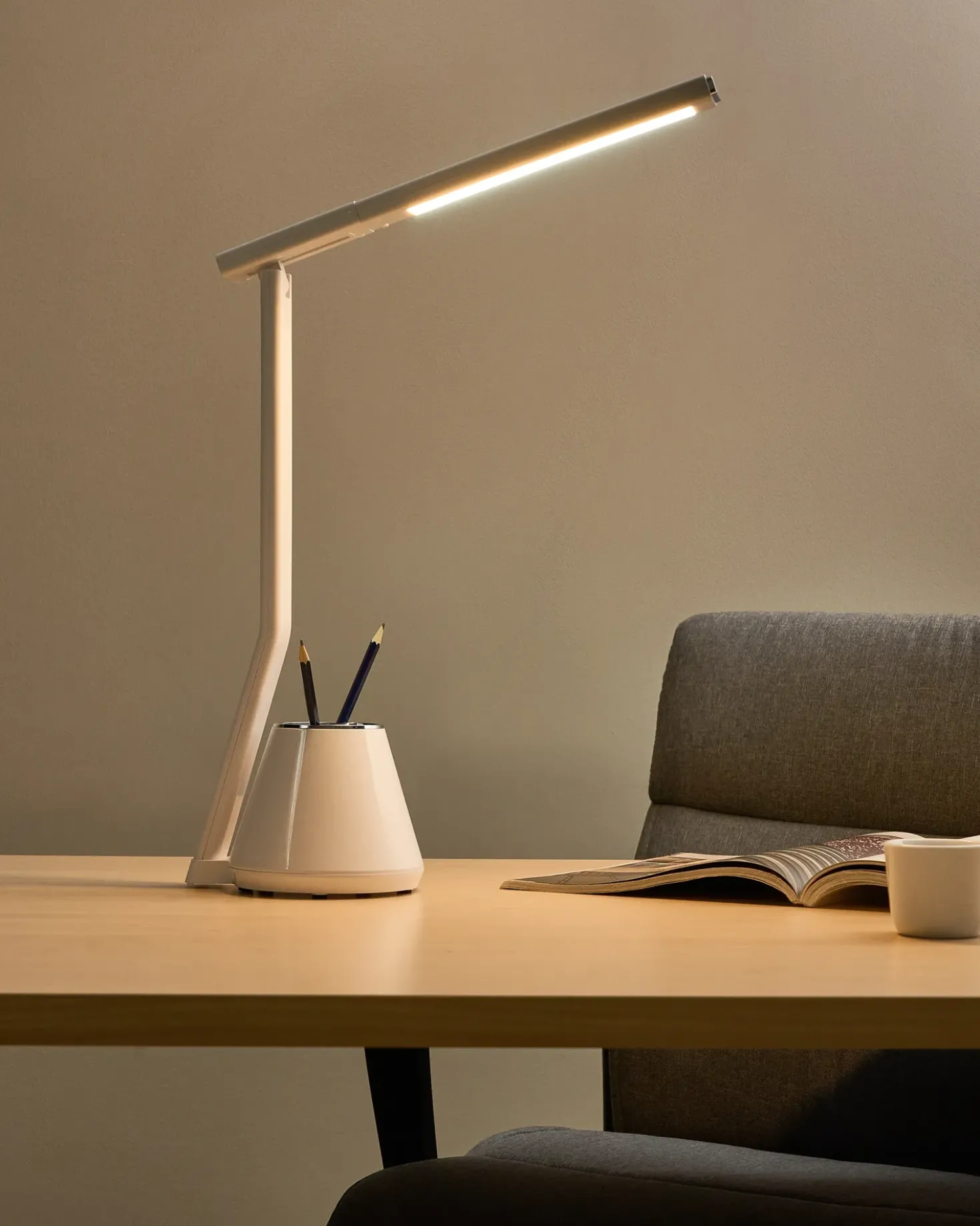 Lampada da scrivania a LED DENEB con dimmer Bianco