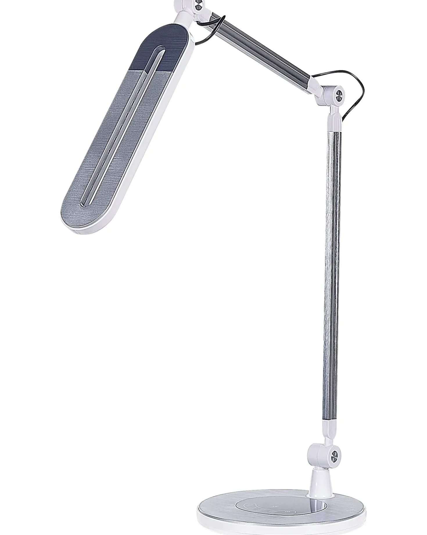 Lampada da scrivania a LED GRUS con dimmer Metallo Argento
