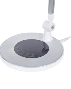 Lampada da scrivania a LED GRUS con dimmer Metallo Argento