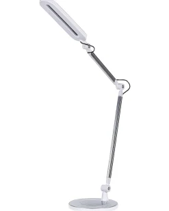 Lampada da scrivania a LED GRUS con dimmer Metallo Argento