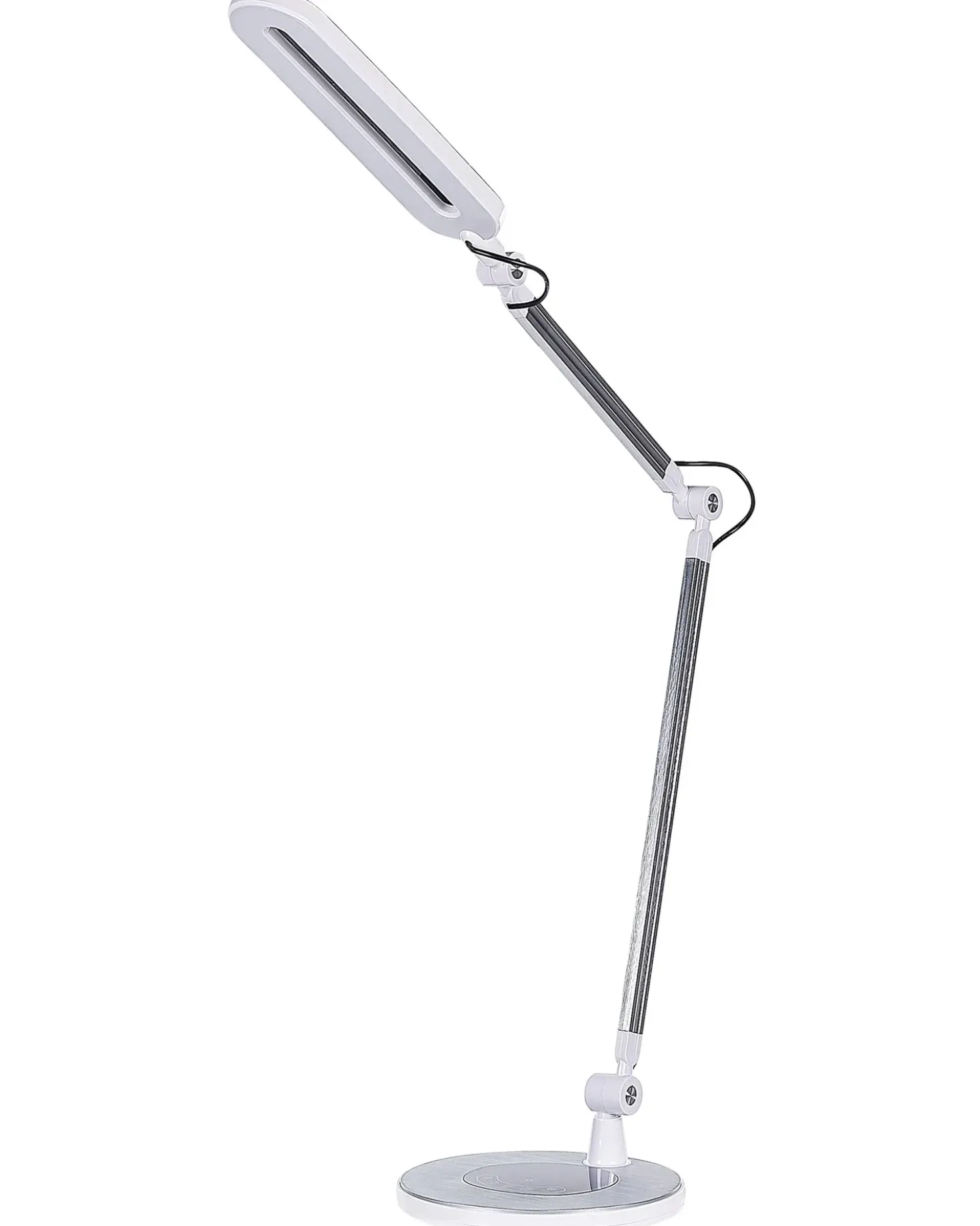Lampada da scrivania a LED GRUS con dimmer Metallo Argento