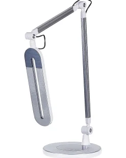 Lampada da scrivania a LED GRUS con dimmer Metallo Argento