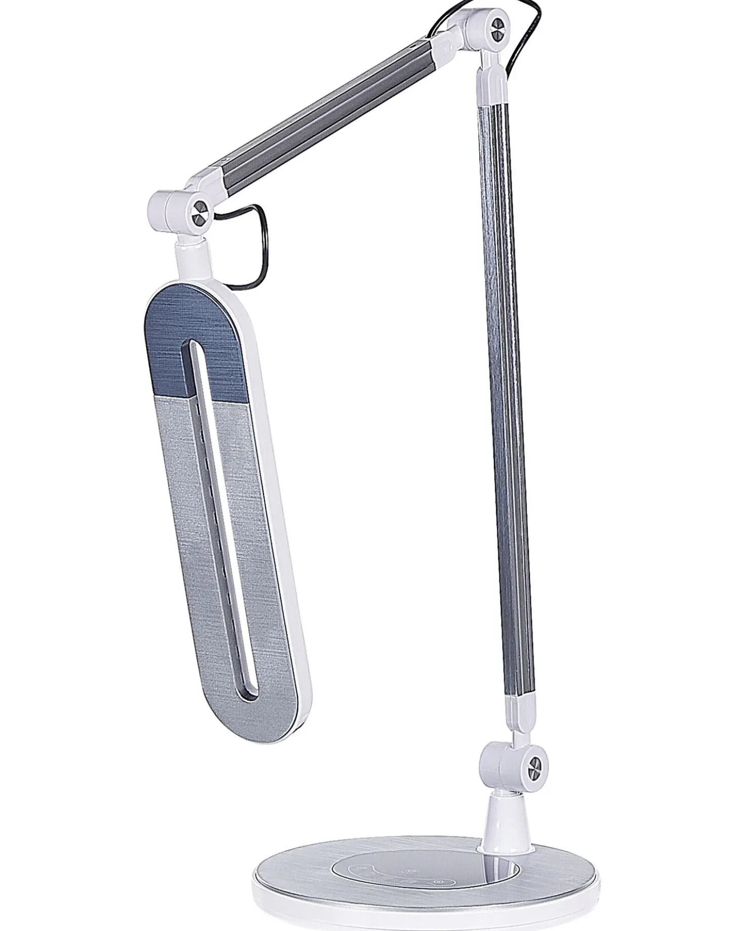 Lampada da scrivania a LED GRUS con dimmer Metallo Argento