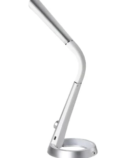 Lampada da scrivania a LED CANOPUS con porta USB Argento
