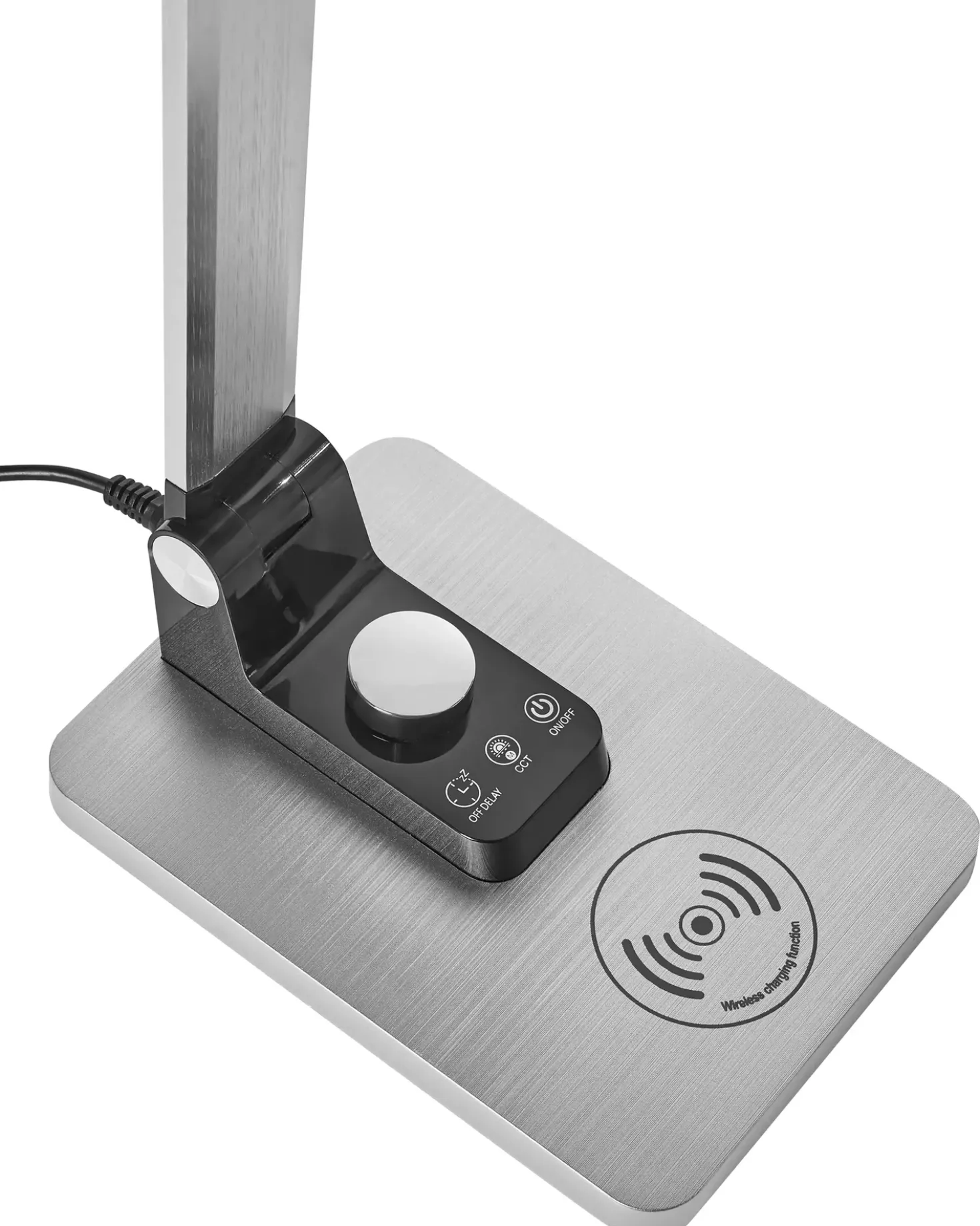 Lampada da scrivania a LED ENIF con Caricatore wireless Argento