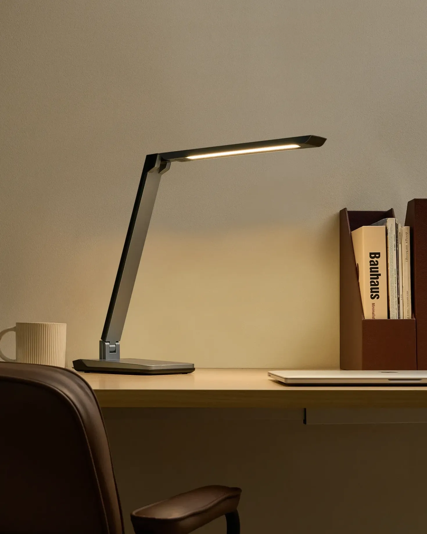 Lampada da scrivania a LED PICTOR con dimmer Grigio scuro