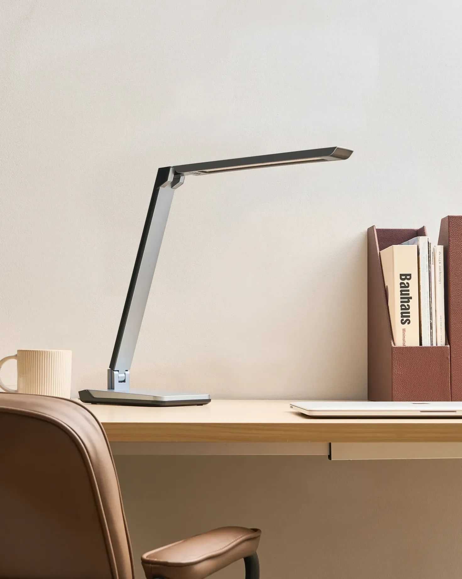 Lampada da scrivania a LED PICTOR con dimmer Grigio scuro