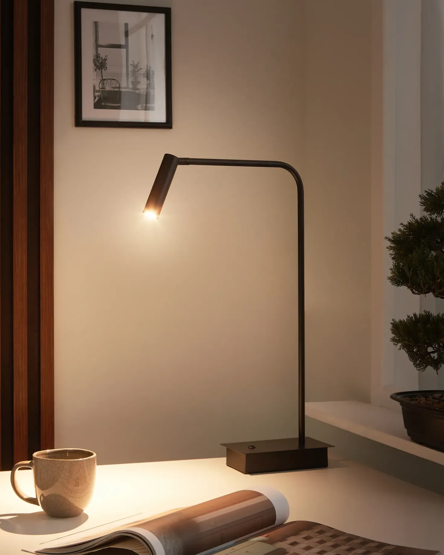 Lampada da scrivania a LED LAWSON Regolabile Metallo Nero