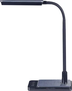 Lampada da scrivania a LED CENTAURUS con dimmer Metallo Nero
