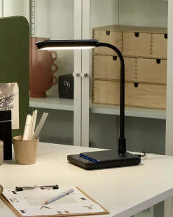Lampada da scrivania a LED CENTAURUS con dimmer Metallo Nero