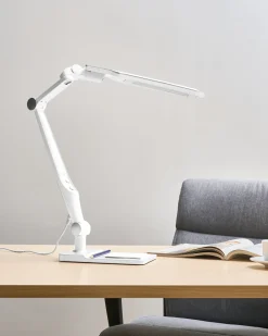 Lampada da scrivania a LED PEGASI con dimmer Argento
