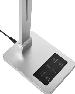 Lampada da scrivania a LED LEPUS con sensore di movimento Argento