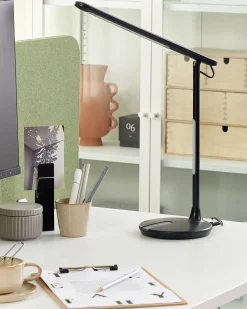 Lampada da scrivania a LED DRACO con dimmer Metallo Nero