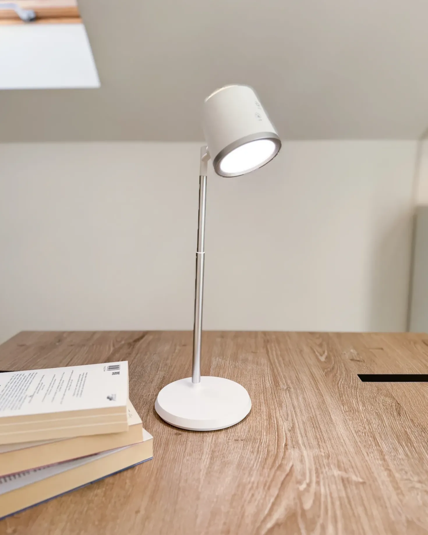 Lampada da scrivania a LED LIBRA con dimmer Bianco