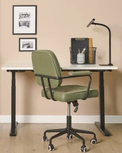 Lampada da scrivania a LED KOURIS con sensore di movimento Metallo Nero