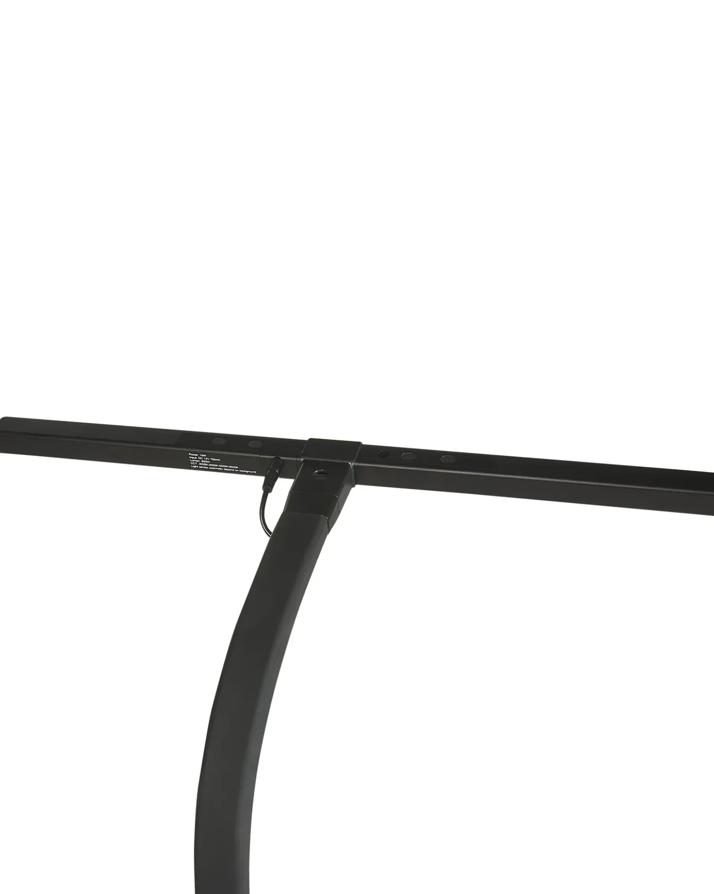 Lampada da scrivania a LED KOURIS con sensore di movimento Metallo Nero