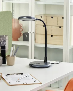 Lampada da scrivania a LED COLUMBA Regolabile Metallo Nero