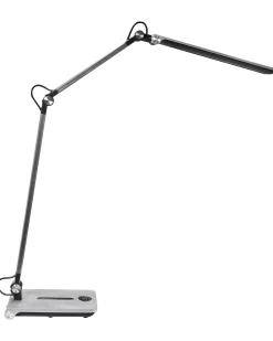 Lampada da scrivania a LED AQUILA con dimmer Argento