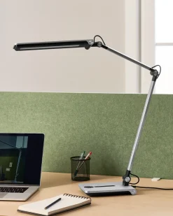 Lampada da scrivania a LED AQUILA con dimmer Argento