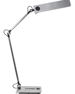 Lampada da scrivania a LED AQUILA con dimmer Argento
