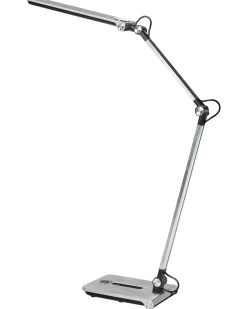 Lampada da scrivania a LED AQUILA con dimmer Argento