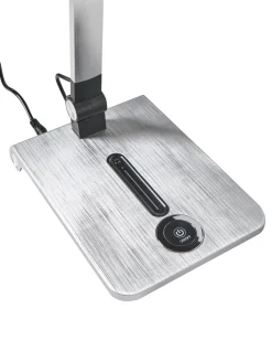 Lampada da scrivania a LED AQUILA con dimmer Argento
