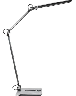 Lampada da scrivania a LED AQUILA con dimmer Argento