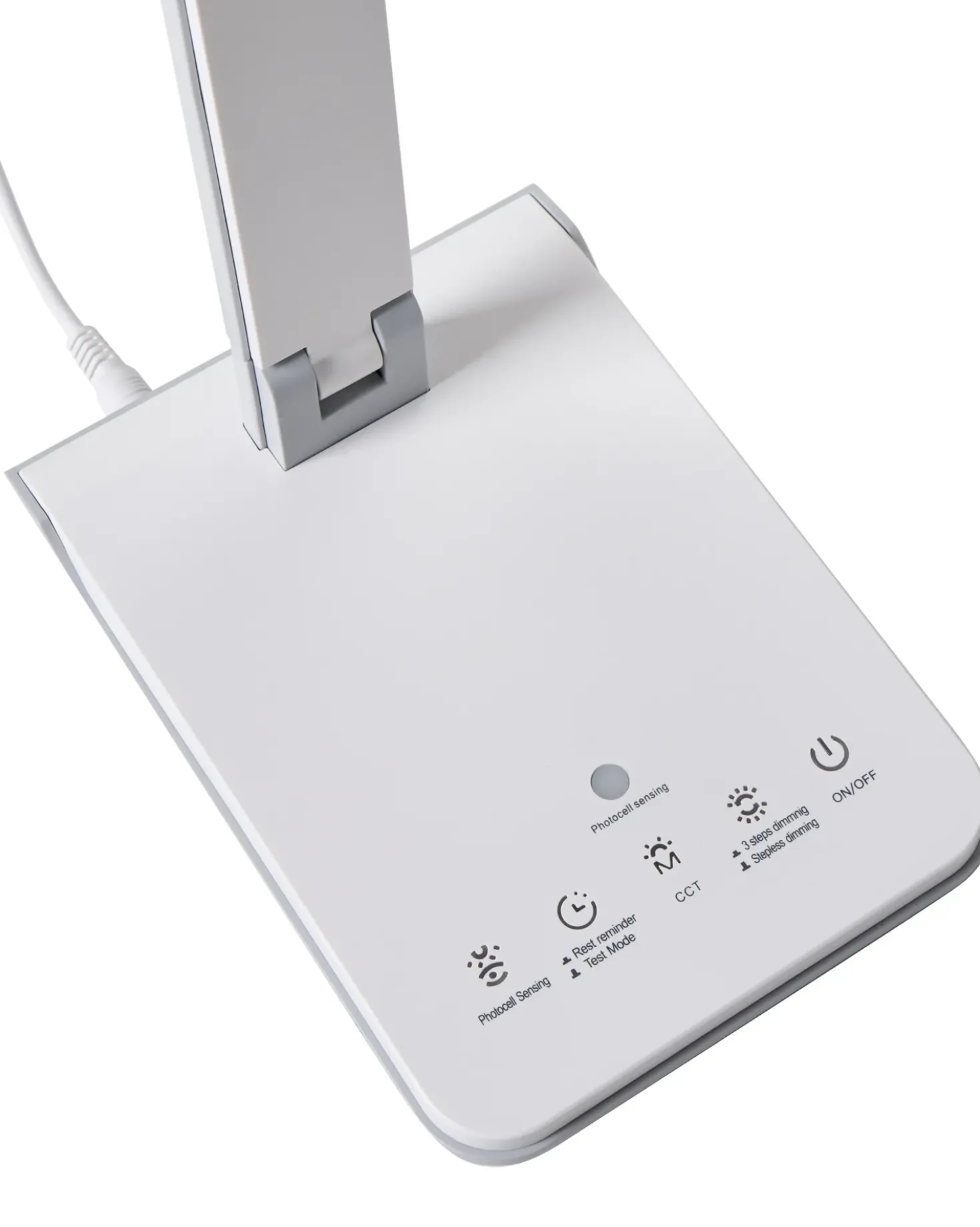 Lampada da scrivania a LED PICTOR con dimmer Bianco