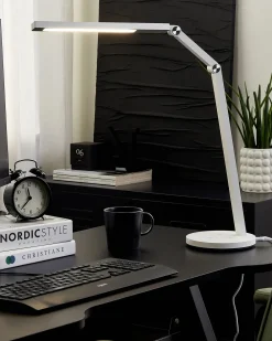 Lampada da scrivania a LED DORADO con dimmer Metallo Bianco