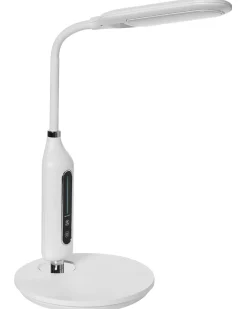 Lampada da scrivania a LED CYGNUS con dimmer Metallo Bianco