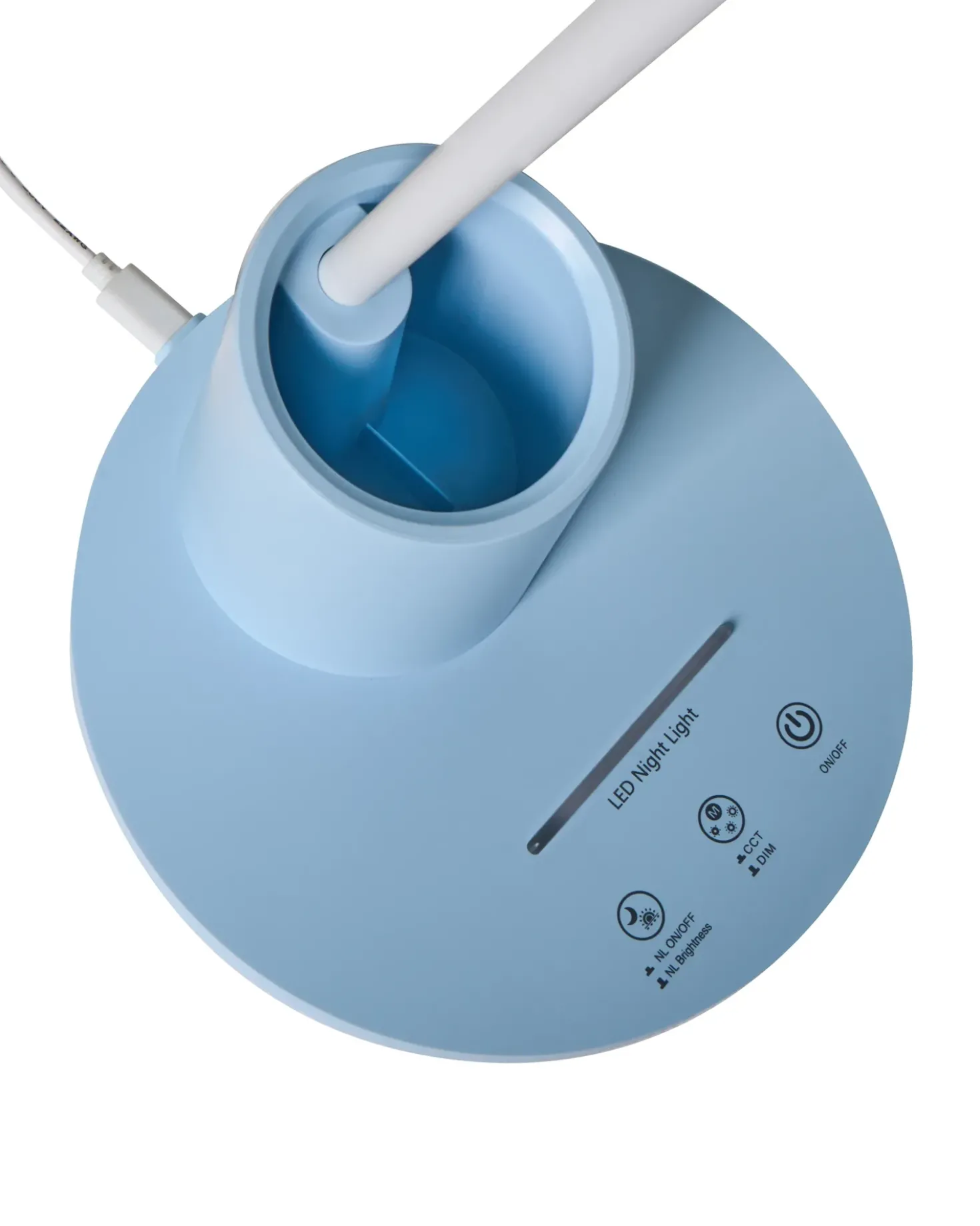 Lampada da scrivania a LED VELA con dimmer Blu