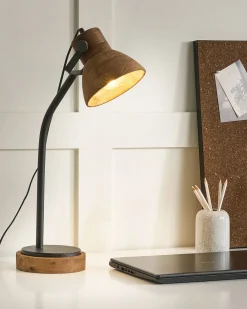 Lampada da scrivania KOLAR Legno di mango Marrone scuro