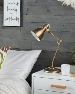 Lampada da scrivania MONSAN Regolabile Metallo Ottone