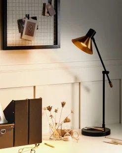 Lampada da scrivania PINKEEN Metallo Oro