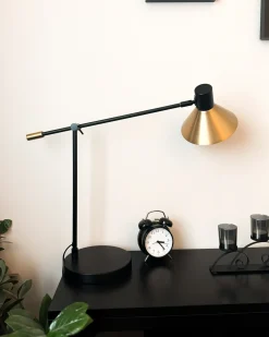 Lampada da scrivania PINKEEN Metallo Oro